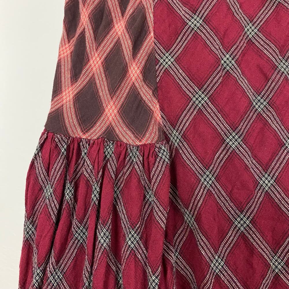 Free People Prairie Dreams Maxi Skirt - Wine Combo - Size 2 - Picture 8 of 11